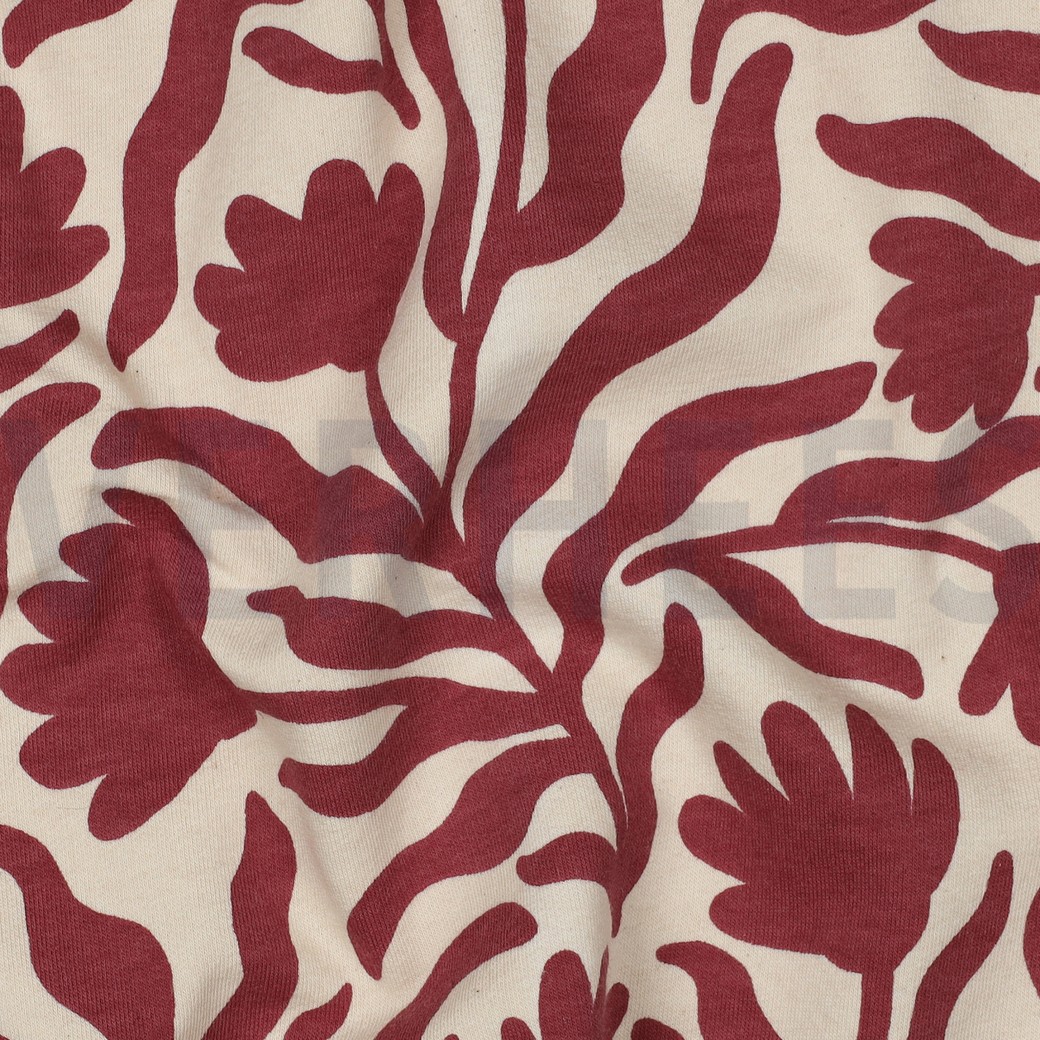 SWEAT NATURAL FLOWERS BORDEAUX #2