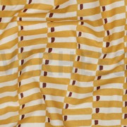 HANDCRAFTED BLOCK-PRINTED COTTON GEOMETRIC OCHRE (thumbnail) #2