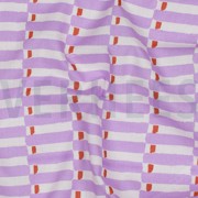 HANDCRAFTED BLOCK-PRINTED COTTON GEOMETRIC LILAC (thumbnail) #2