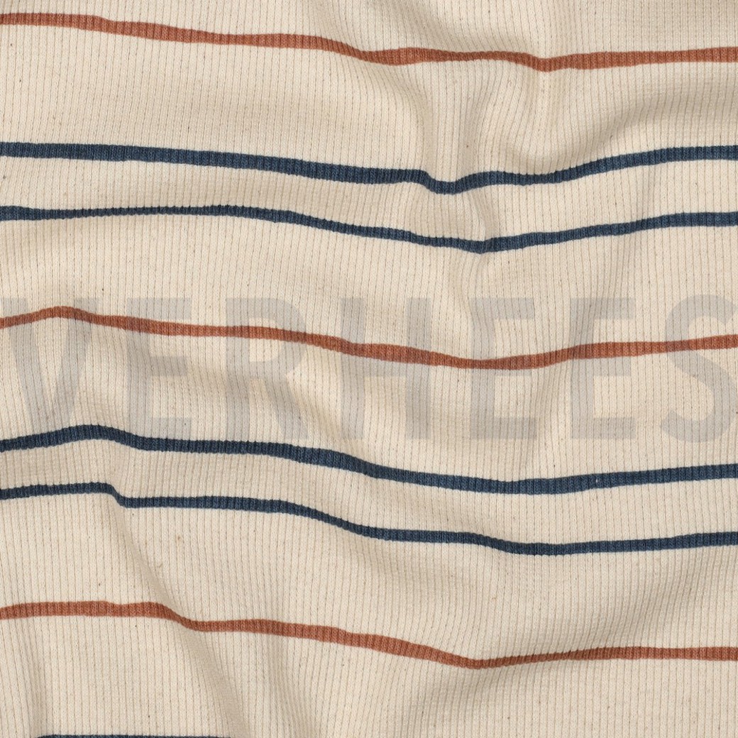 RIB JERSEY GOTS NATURAL STRIPES NATURAL #2