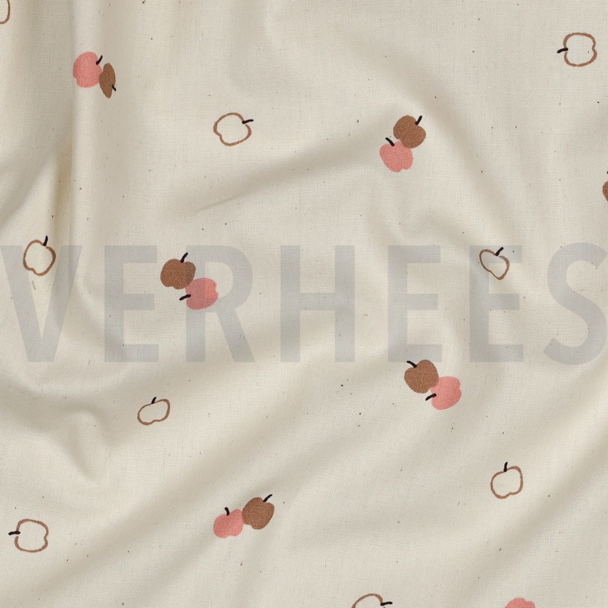 POPLIN GOTS NATURAL APPLES NATURAL (high resolution) #2