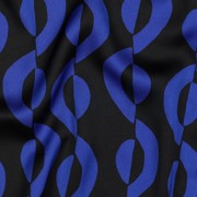 ROYAL MICRO SATIN GEOMETRIC BLACK (thumbnail) #2