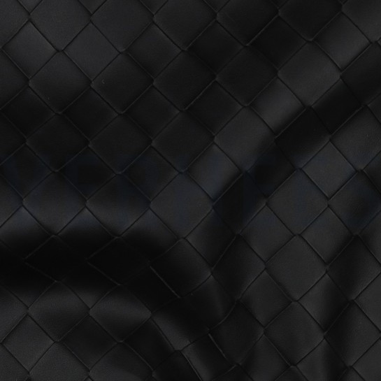 FAUX LEATHER WOVEN BLACK #7