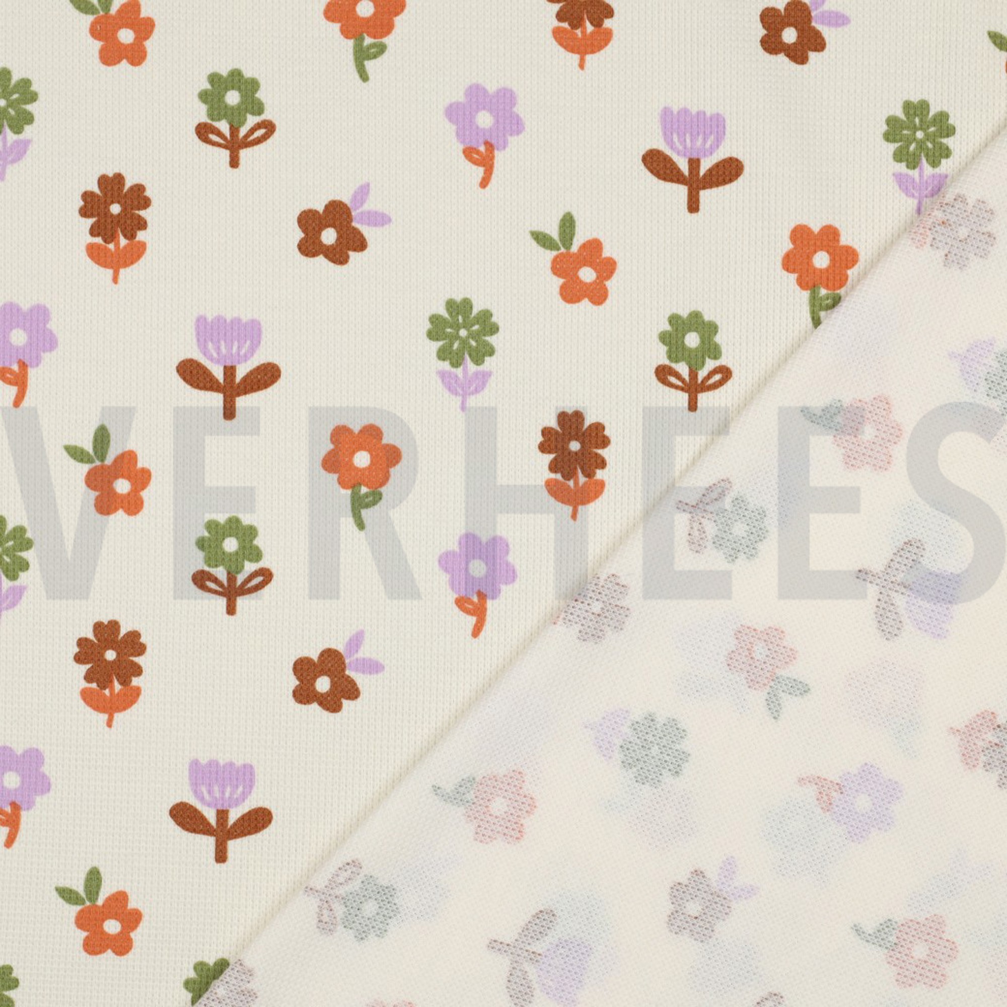 WAFFLE JERSEY FLOWERS OFF-WHITE (high resolution) #2