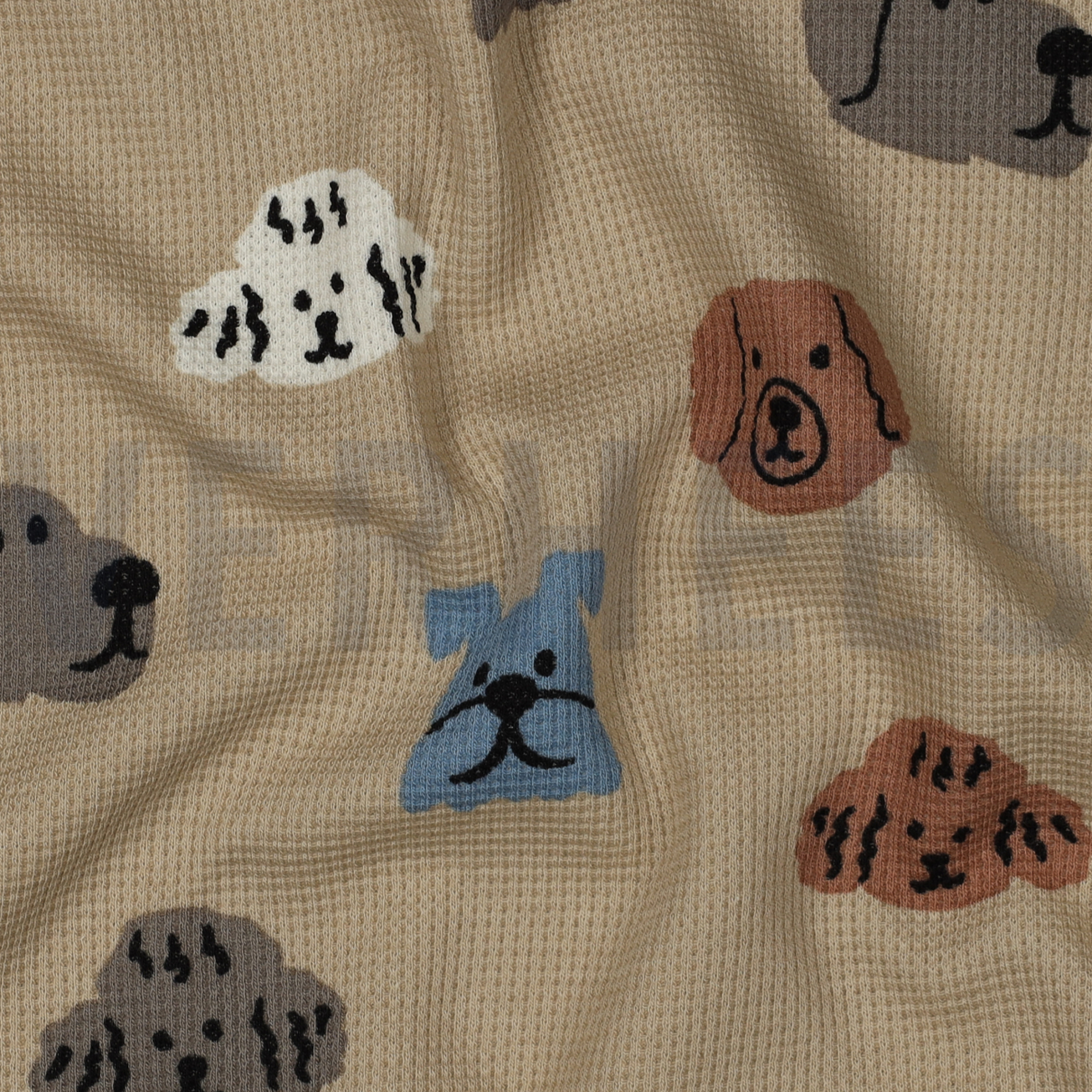 WAFFLE JERSEY DOGS LIGHT BROWN (high resolution) #2