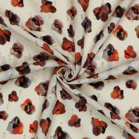 VISCOSE LUREX DIGITAAL DIERENHUID ZAND #7