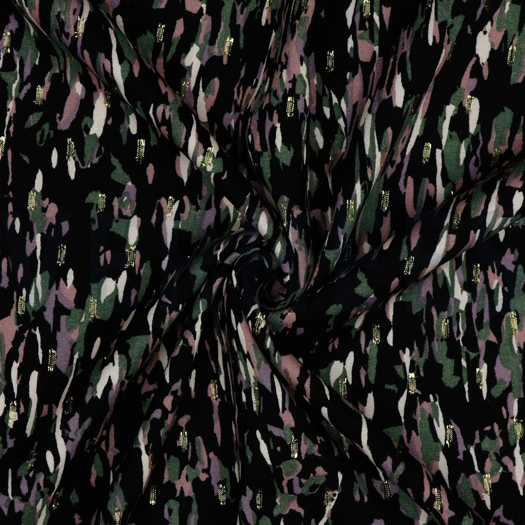 VISCOSE LUREX ABSTRACT BLACK #2