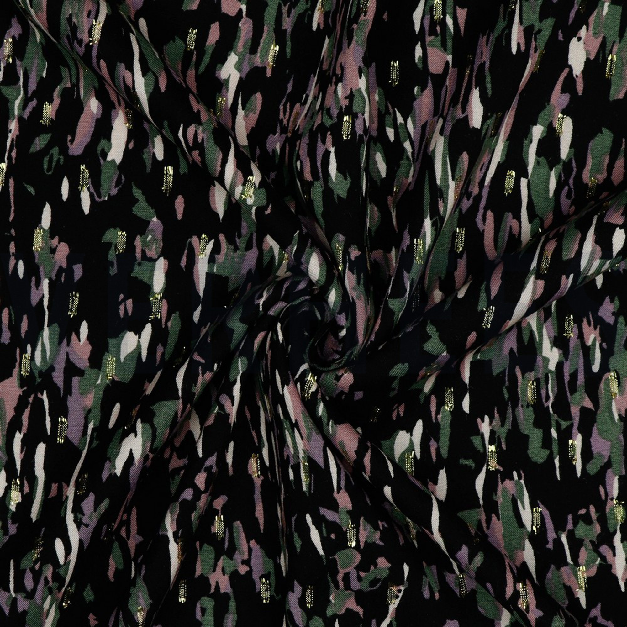VISCOSE LUREX ABSTRACT BLACK (high resolution) #2
