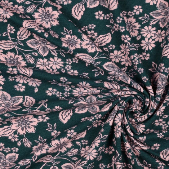 SOFT SWEAT FLOWERS EMERALD #7