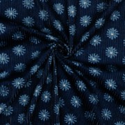 WASHED CORDUROY FLOWERS NAVY (thumbnail) #2