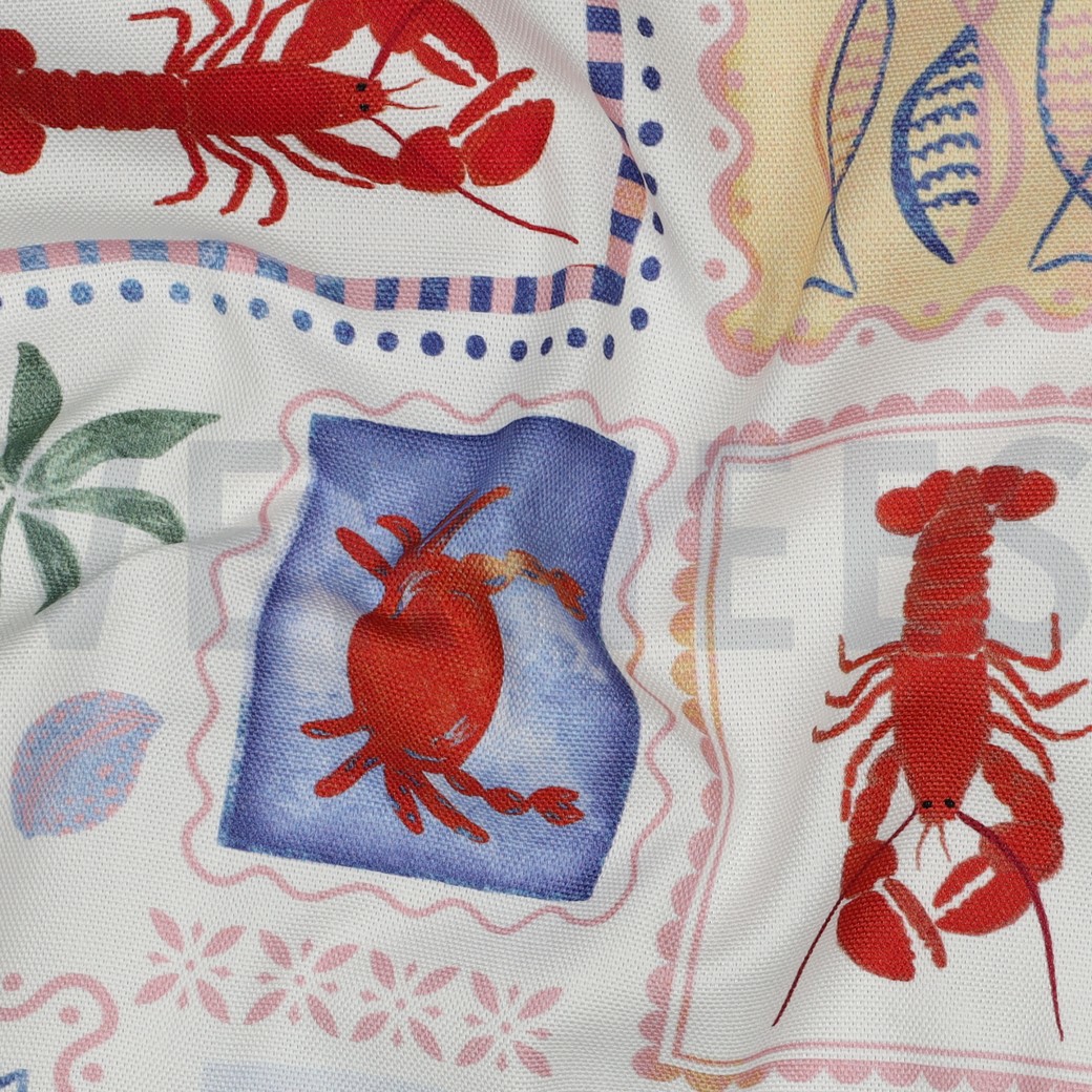 CANVAS DIGITAL SUMMER PATCHWORK LIGHT BLUE #2