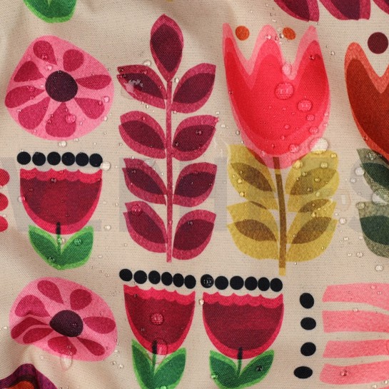 TABLECLOTH DIGITAL WATERPROOF FLOWERS MULTICOLOUR #7