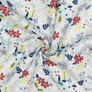 POPLIN GLITTER FLOWERS WHITE (thumbnail) #2