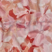CANVAS SLUB DIGITAL FLOWERS PEACH (thumbnail) #2
