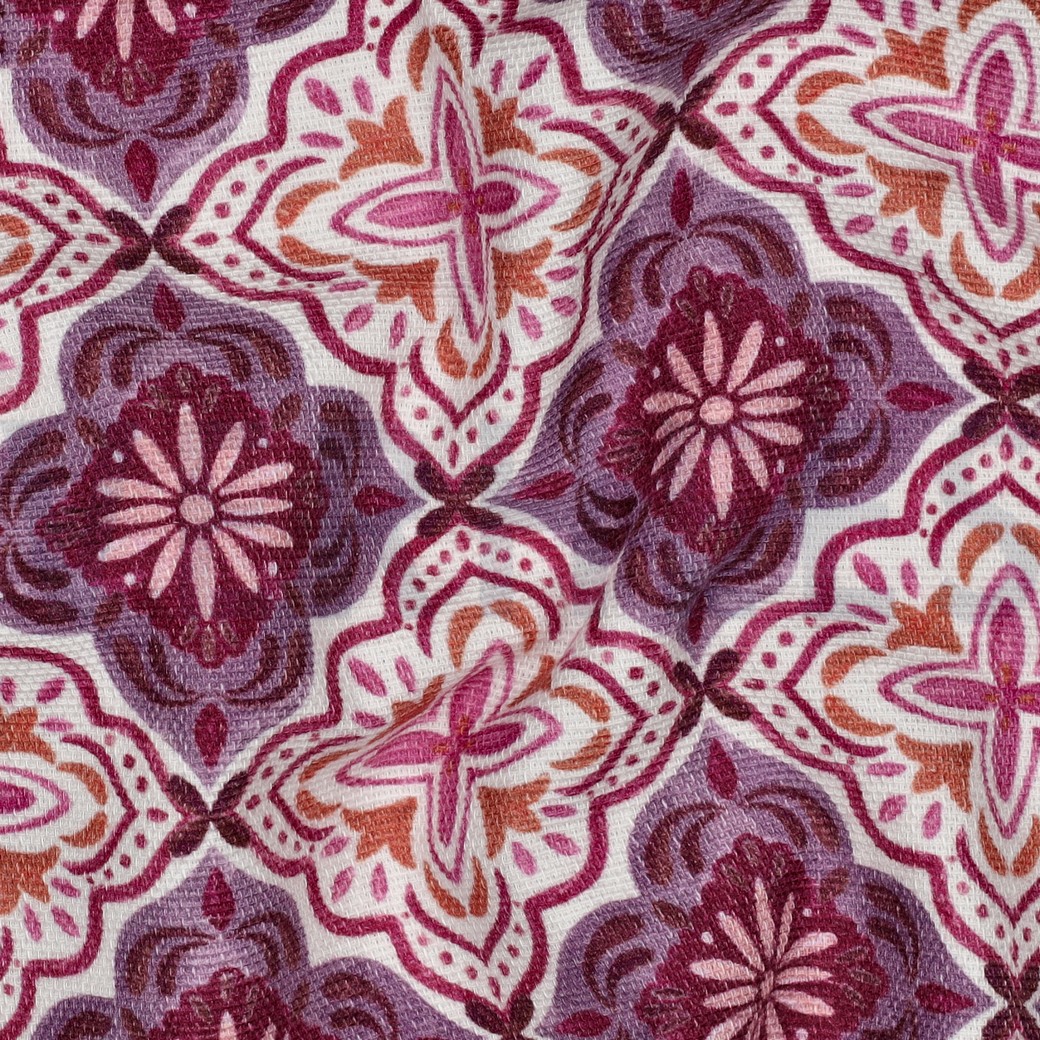 CANVAS SLUB DIGITAL ORNAMENT LAVENDER #2