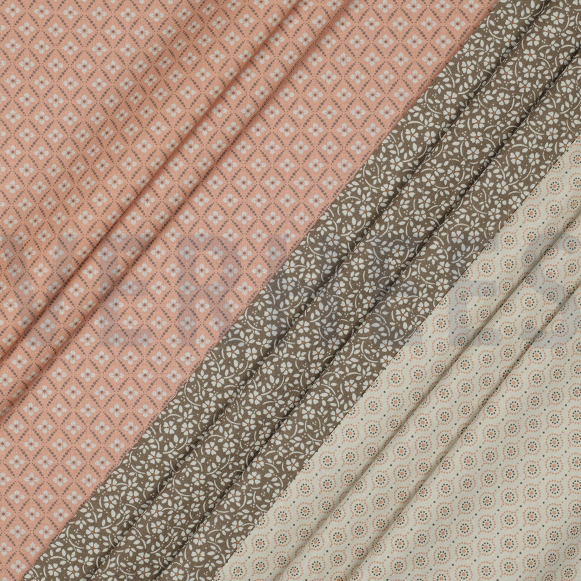 POPLIN FLOWERS AND DOTS MOSS GREEN (high resolution) #2