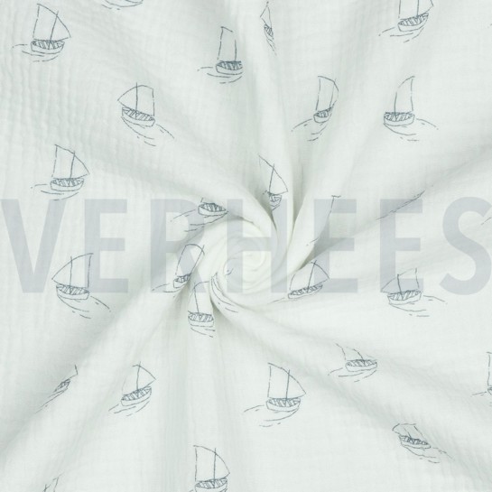 DOUBLE GAUZE BOTEN WIT #7