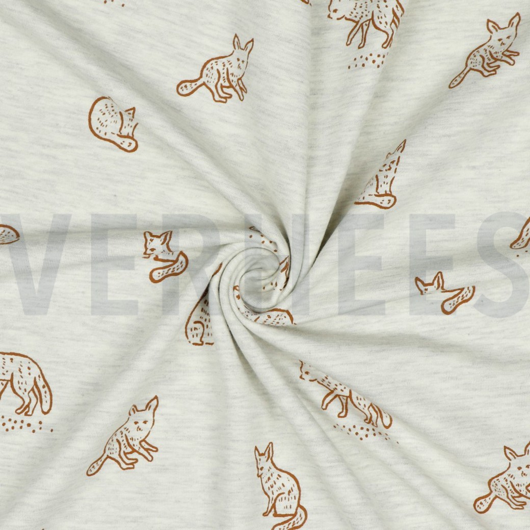 JERSEY MELANGE ANIMAL ECRU MELANGE #2