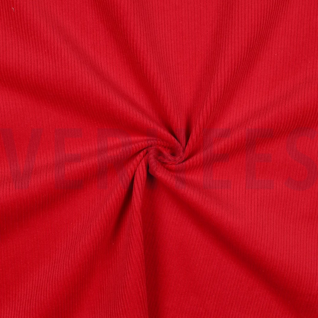 WASHED CORD 8W STRETCH RED #2