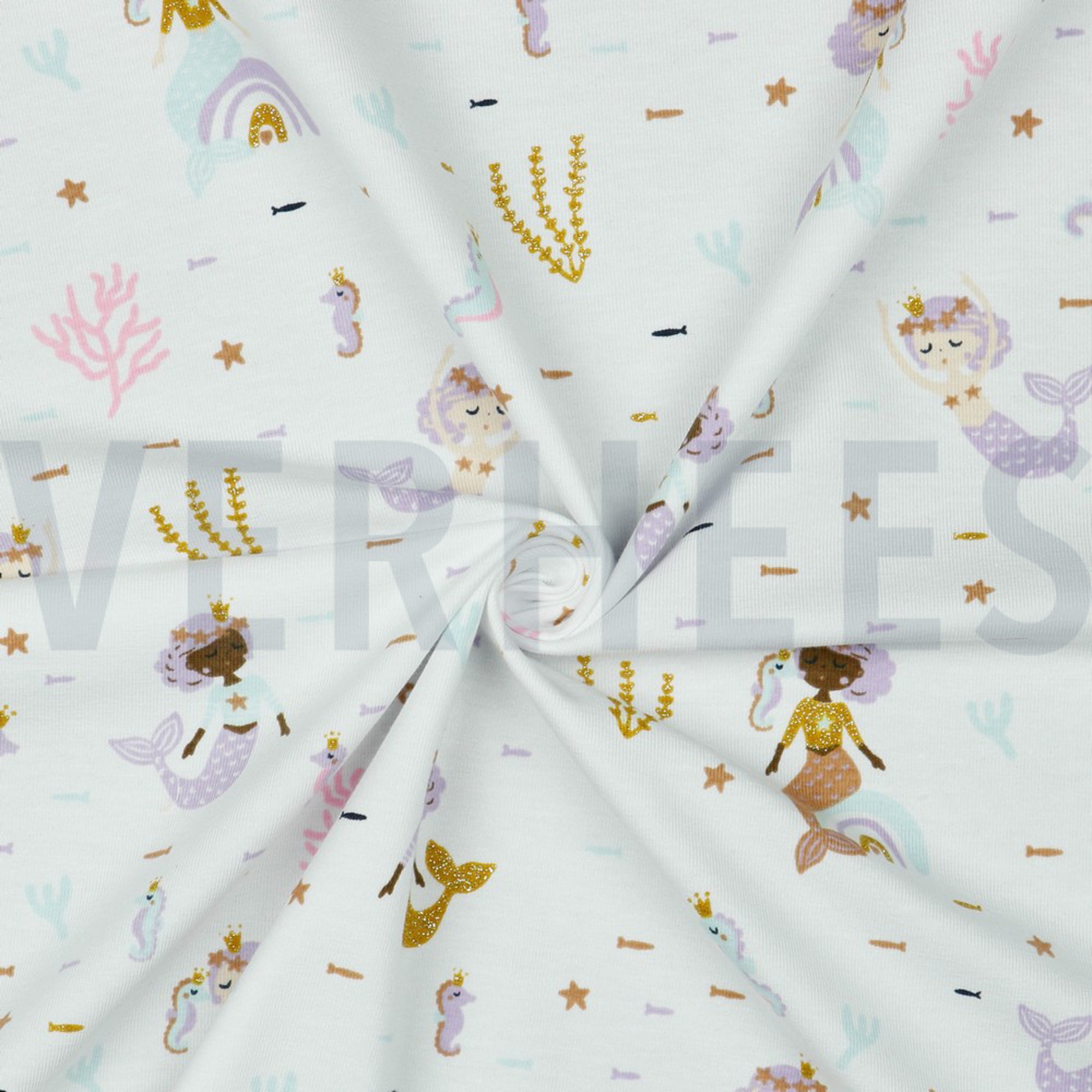JERSEY GLITTER MERMAIDS WHITE (high resolution) #2