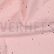 DOUBLE GAUZE FOIL STRIPES LIGHT ROSE/GOLD (thumbnail) #2
