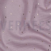 DOUBLE GAUZE FOIL STRIPES LILAC/GOLD (thumbnail) #2