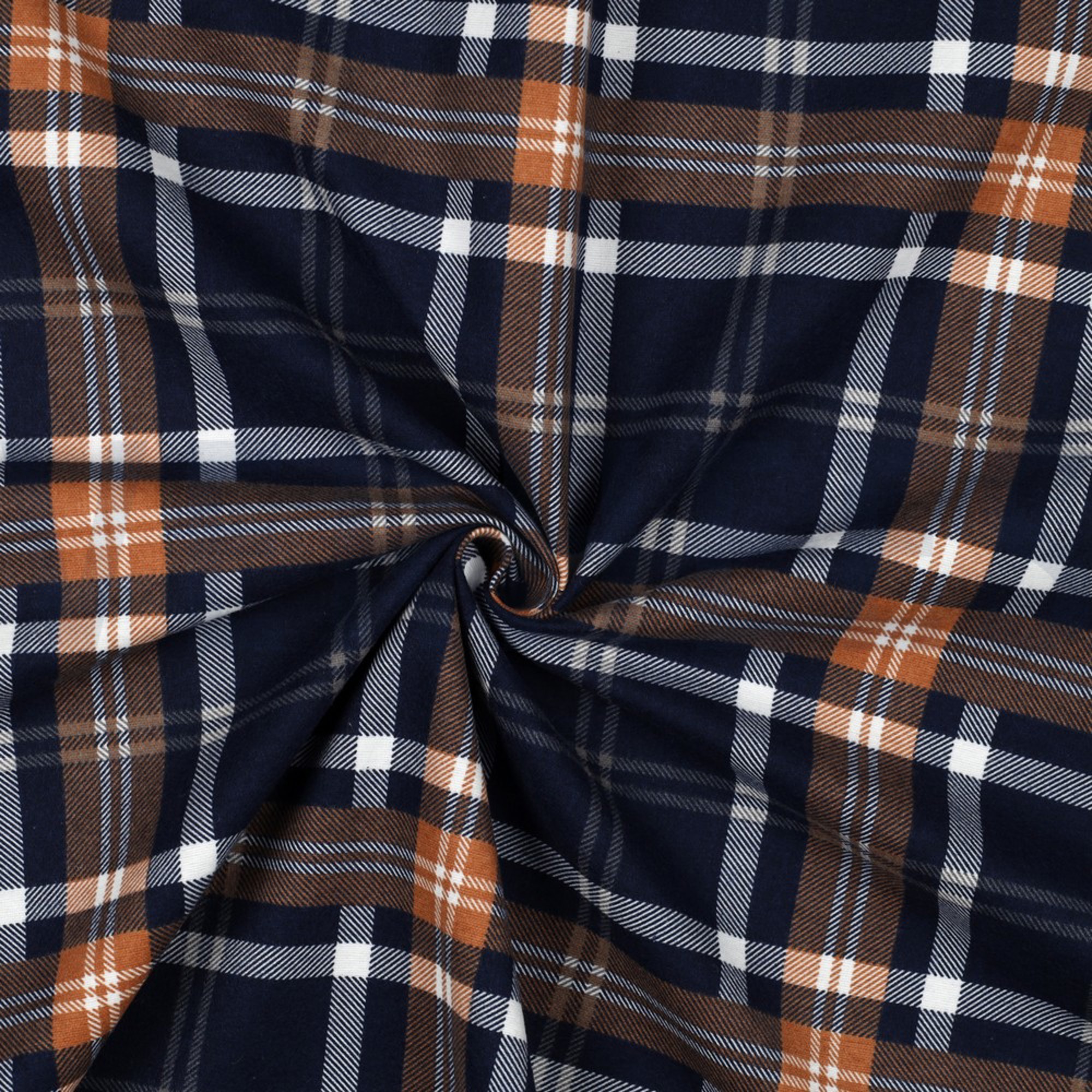 FLANNEL PLAID NAVY/RUST (high resolution) #2