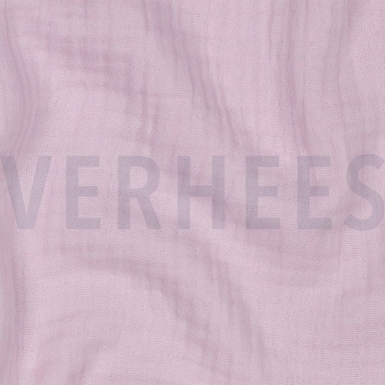 BAUMWOLLE MUSSELIN DREILAGIG GOTS LILA #7