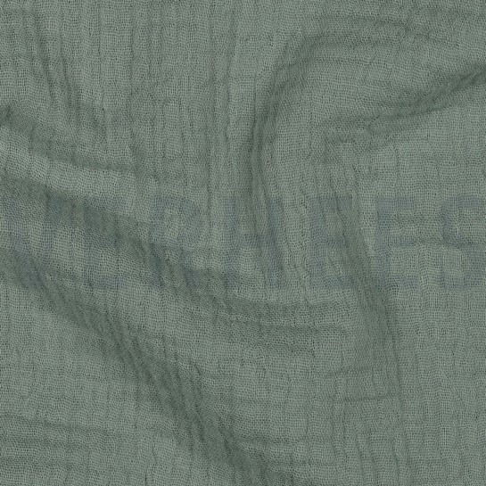 TRIPLE GAUZE GOTS OLD GREEN #7