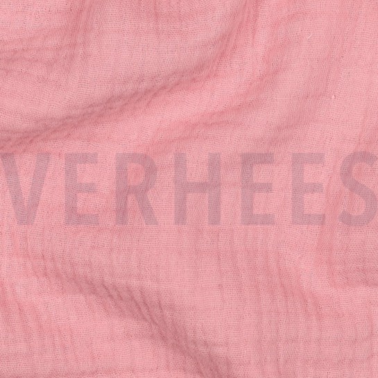 BAUMWOLLE MUSSELIN DREILAGIG GOTS ALTROSA #7