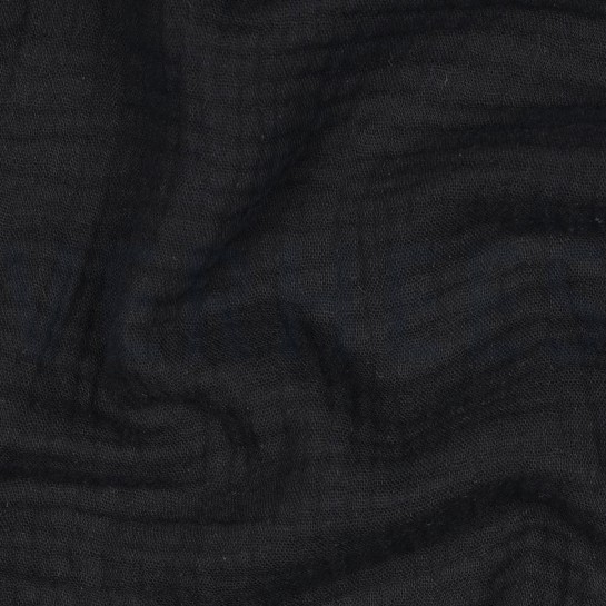 TRIPLE GAUZE GOTS BLACK #7