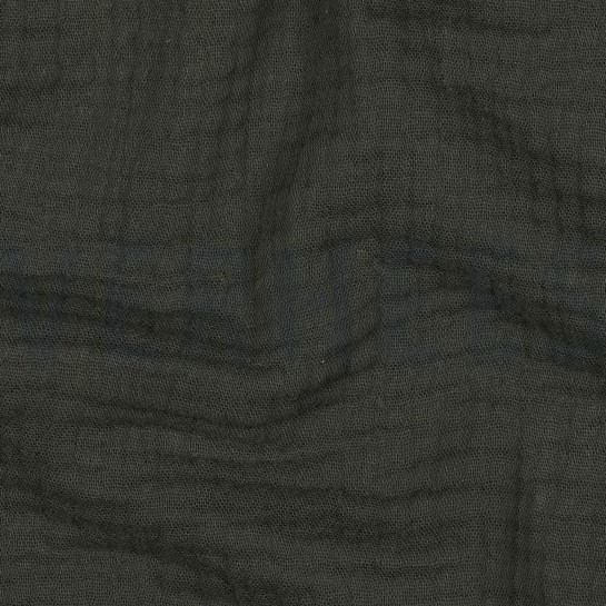 TRIPLE GAUZE GOTS DARK GREEN #7