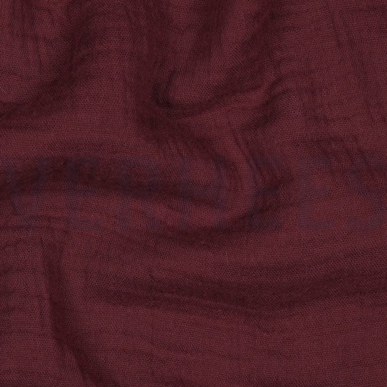 TRIPLE GAUZE GOTS AUBERGINE #7