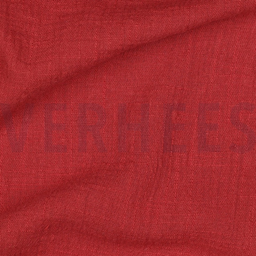 COTTON SLUB WASHED WINE RED #2
