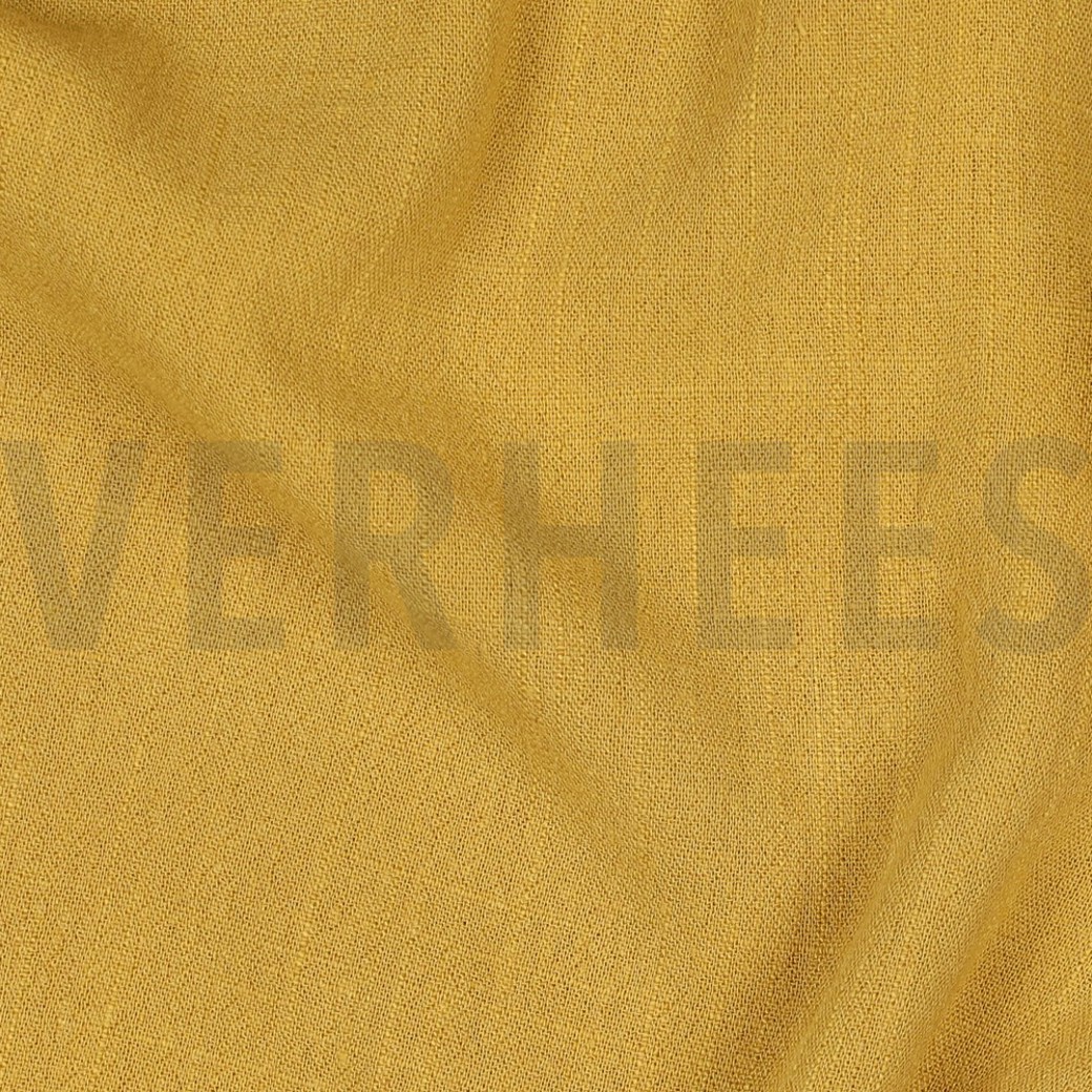 LINEN VISCOSE WASHED OCHRE #2