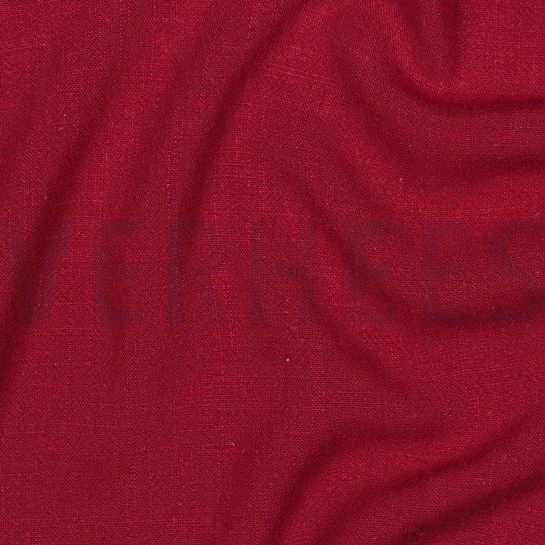 LINNEN VISCOSE GEWASSEN DONKERROOD #7