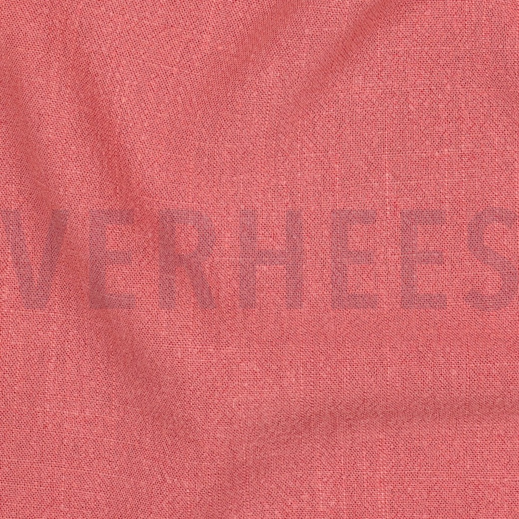 LINEN VISCOSE WASHED CORAL #2