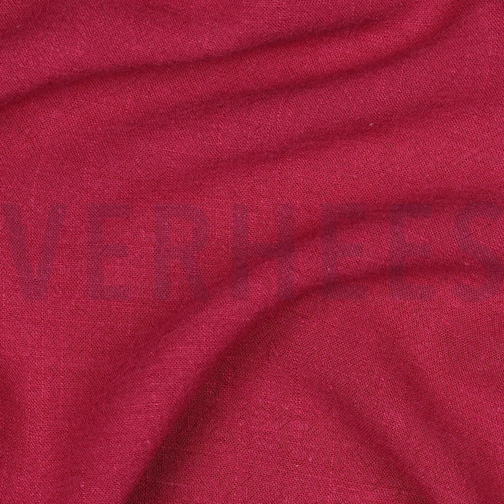 LINEN VISCOSE WASHED BERRY #2