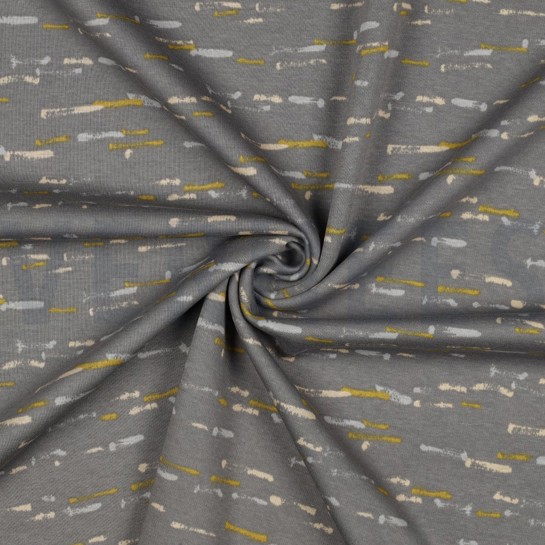 ALPENFLEECE STREPEN GRIJS #7