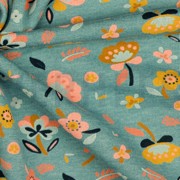SWEAT FLOWERS SMOKE BLUE MELANGE (thumbnail) #2