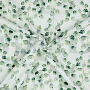 DOUBLE GAUZE GOTS DIGITAL EUCALYPTUS WHITE (thumbnail) #2