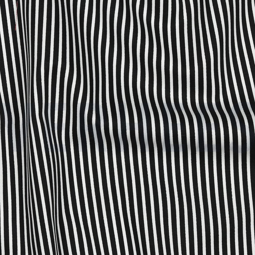 POPLIN STRIPE BLACK #2