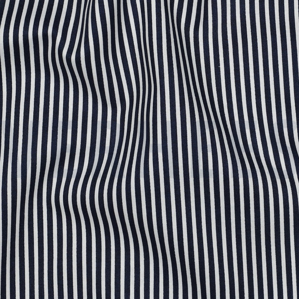 POPLIN STRIPE NAVY #2