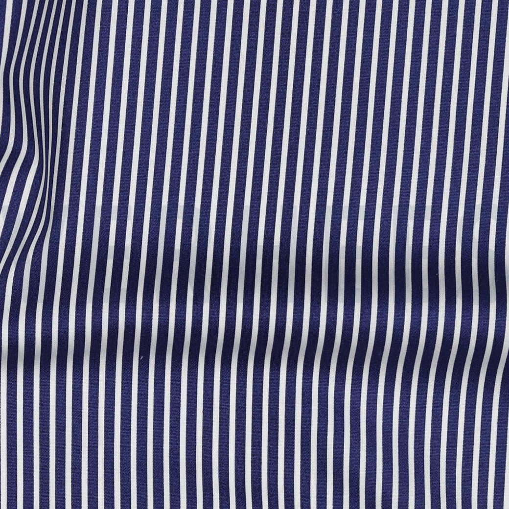 POPLIN STRIPE COBALT #2
