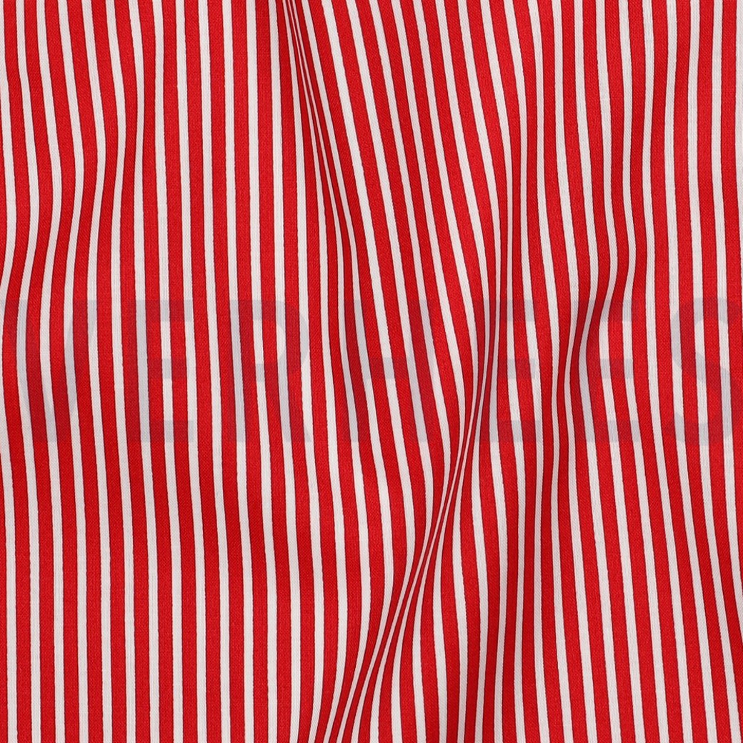POPLIN STRIPE RED #2
