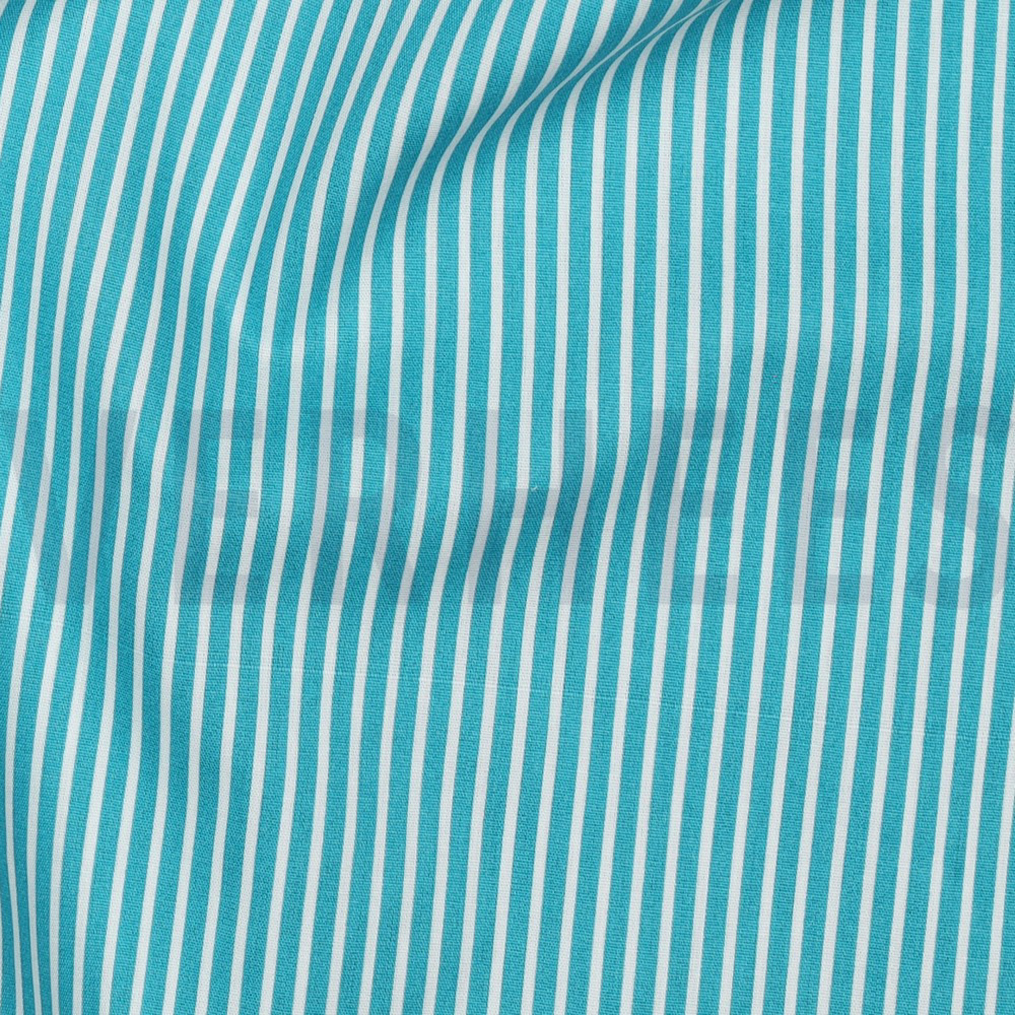 POPLIN STRIPE TURQUOISE (high resolution) #2