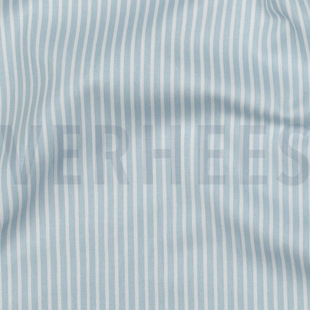 POPLIN STRIPE LIGHT BLUE #2
