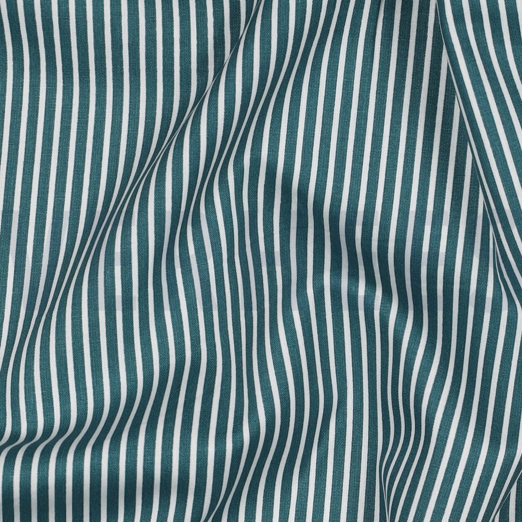POPLIN STRIPE PETROL #2