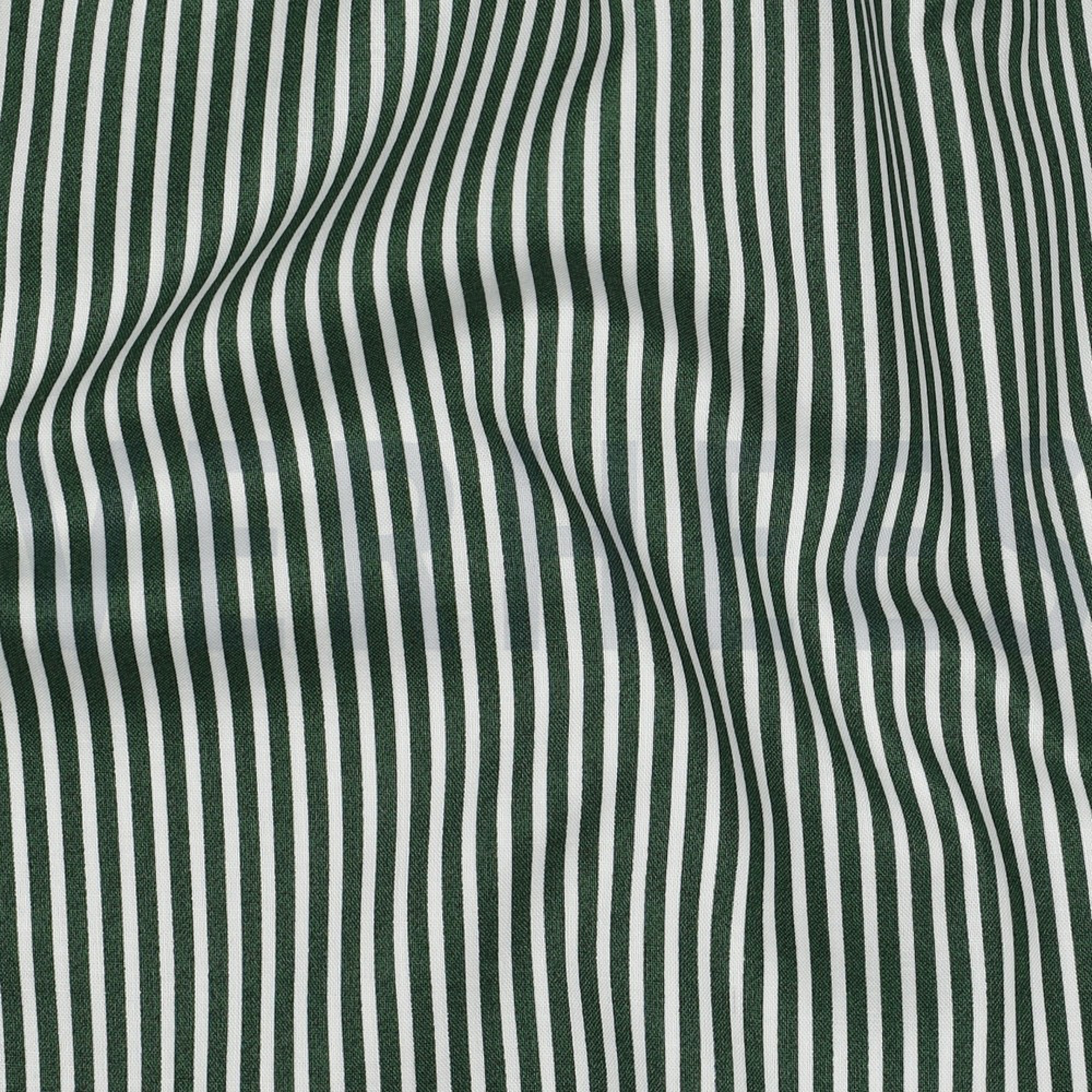 POPLIN STRIPE DARK GREEN (high resolution) #2