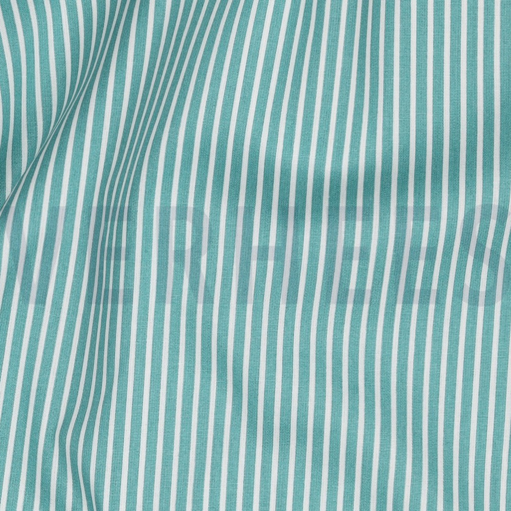 POPLIN STRIPE OLD GREEN #2